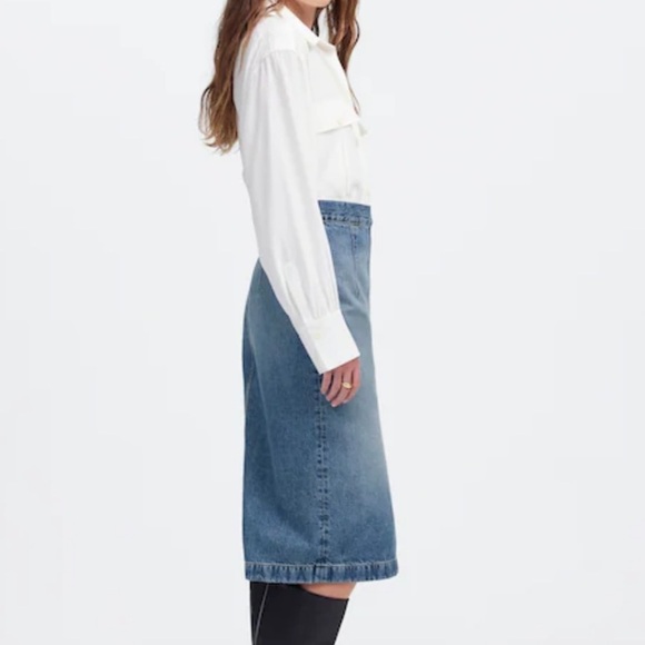 Madewell Denim Midi Pencil Skirt in Billings Wash - Picture 3 of 6